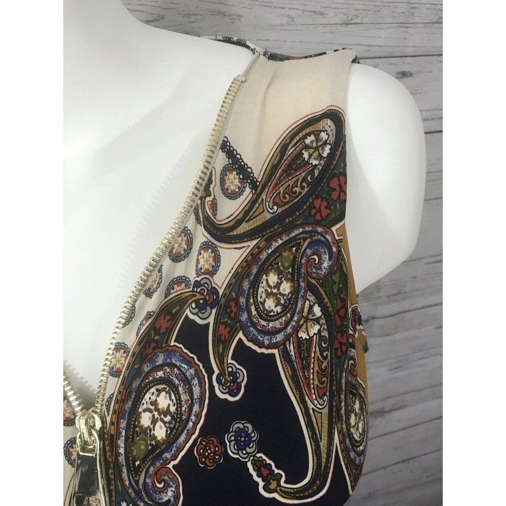 Monroe and Main Paisley Print Pant Jumpsuit size M - Picture 4 of 9